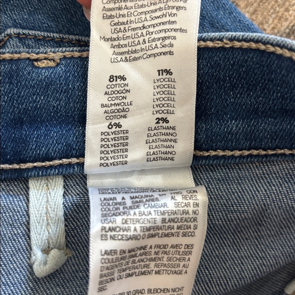 MOTHER The Patch Pocket Insider Ankle Jeans Happy Pill Wash Size 25 - Picture 6 of 8